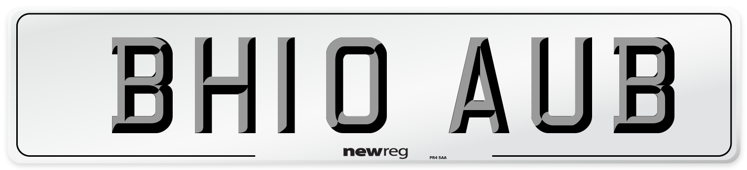 BH10 AUB Number Plate from New Reg